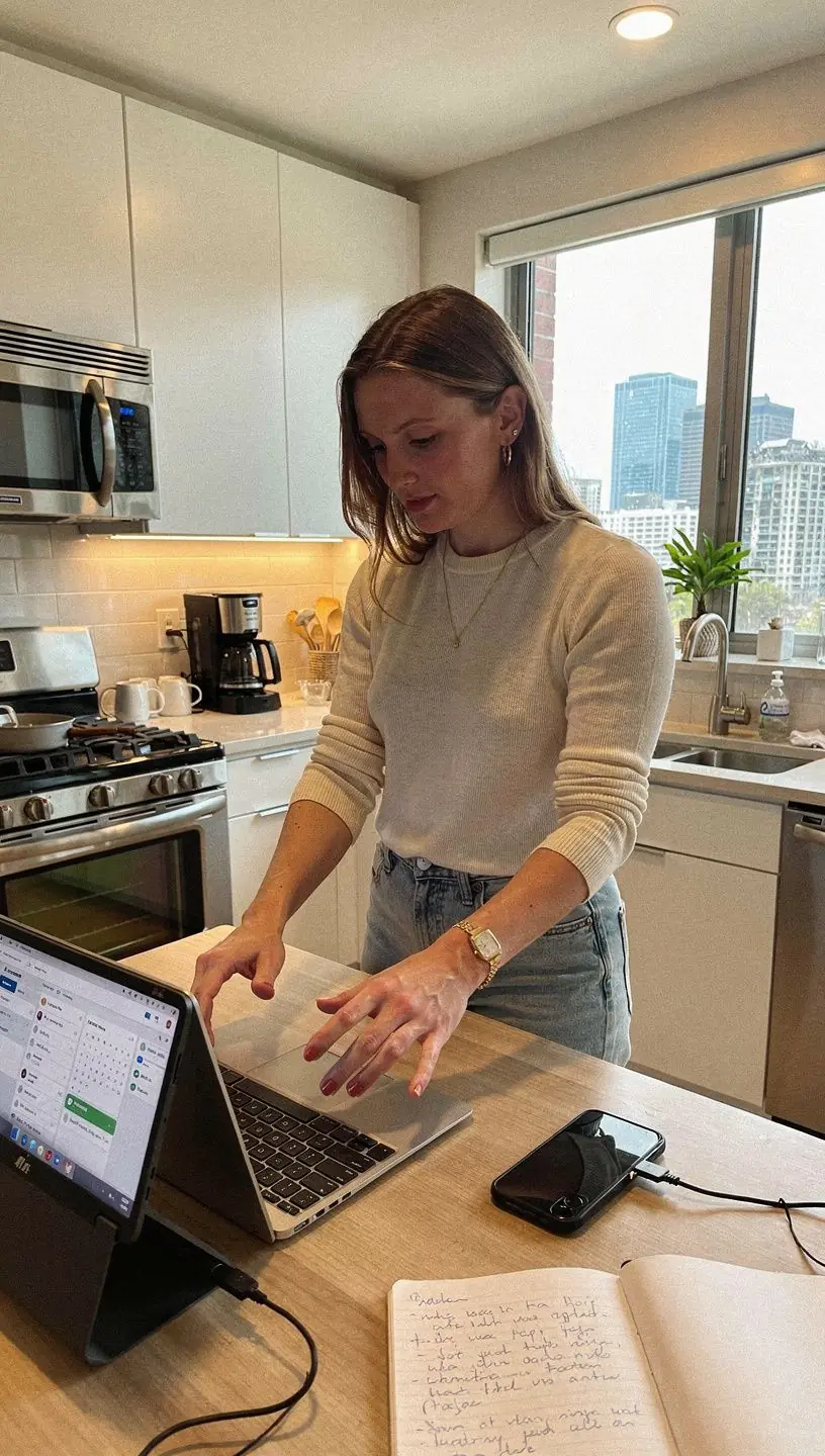 Illustration of digital burnout signs and coping strategies