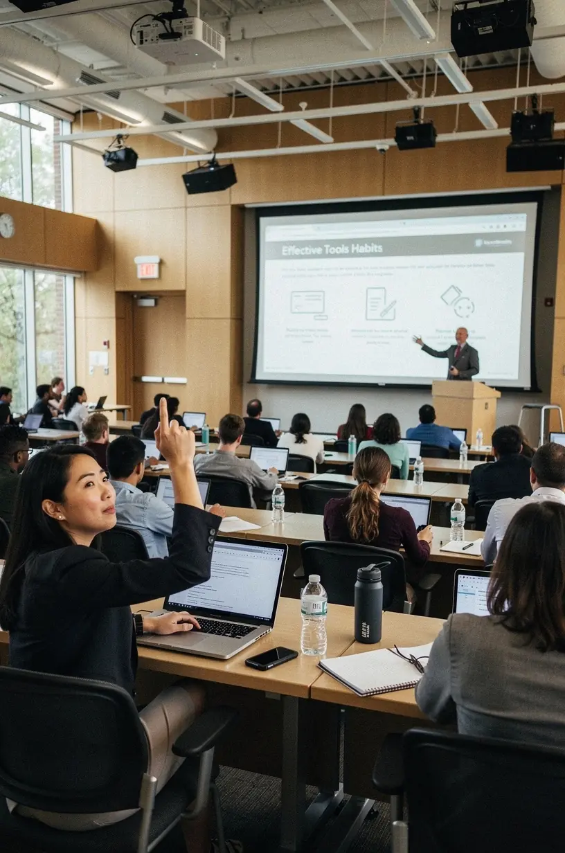 Illustration of digital minimalism principles for better software use.