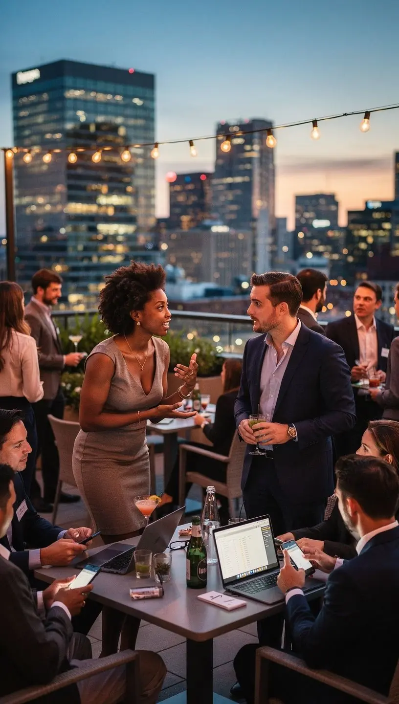 Professional business solutions illustration